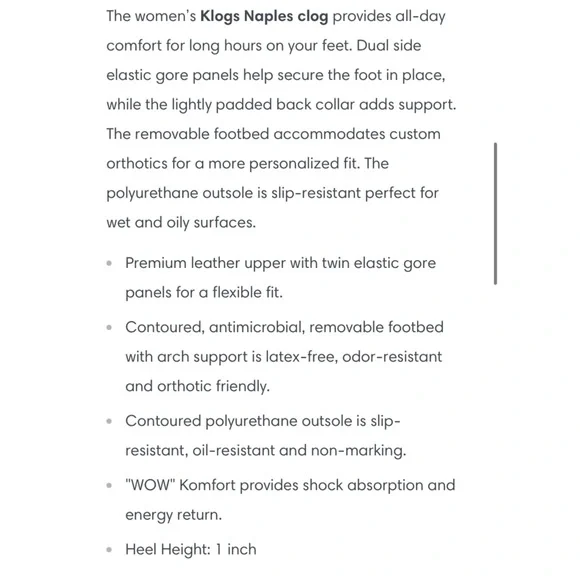 Klogs Naples tooled slip proof clog shoes 7 - Picture 3 of 12